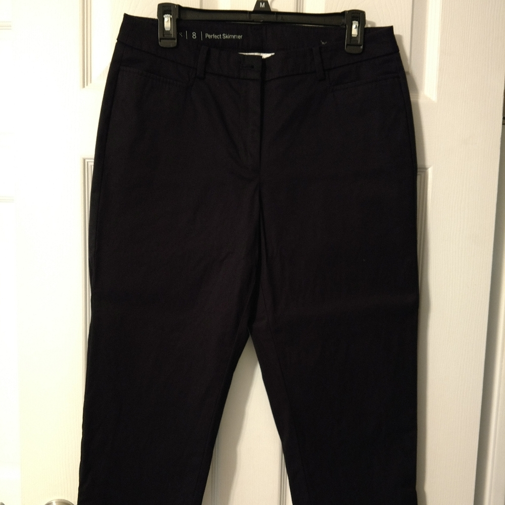 Talbots black perfect skimmer pants, sz 8